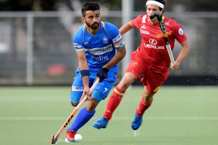 Captain of the Indian Hockey team Manpreet Singh