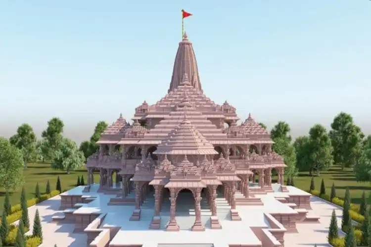 Ram Janambhoomi Temple model