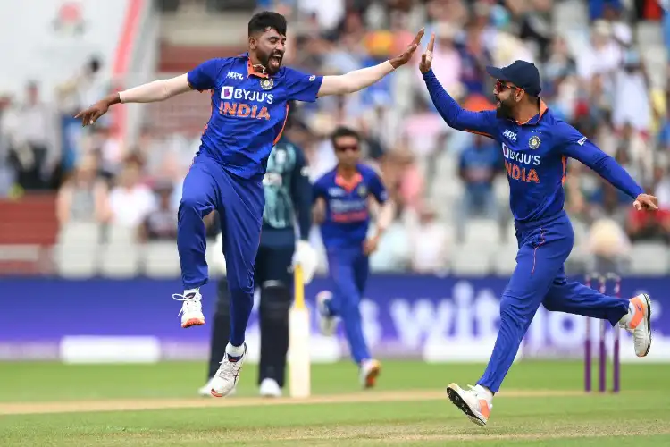 A scene from the match that India won against England