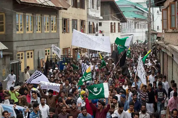 File Picture of demonstrations in PoK