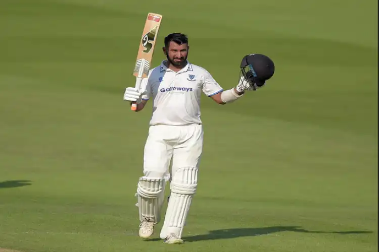 Cheteshwar Pujara. Picture Courtesy: Sussex Cricket on Twitter