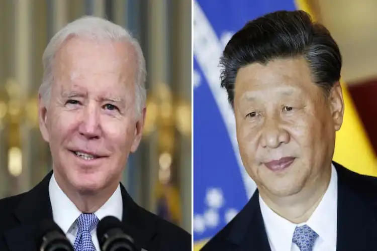 Joe Biden and Xi Jinping