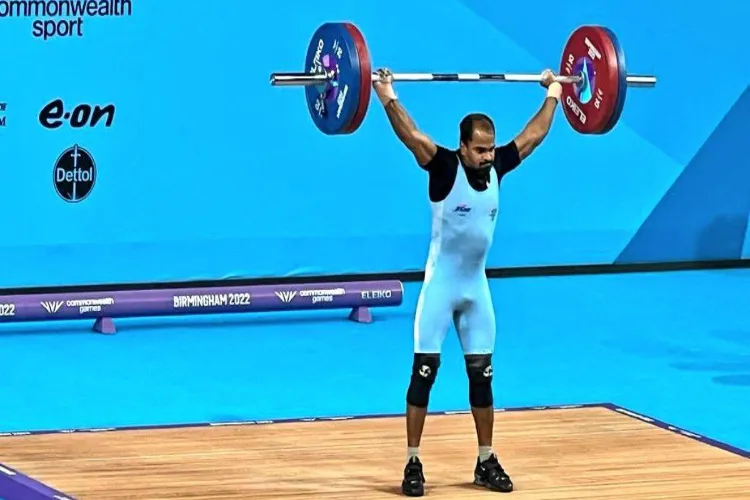 Indian weightlifter Gururaja Poojary