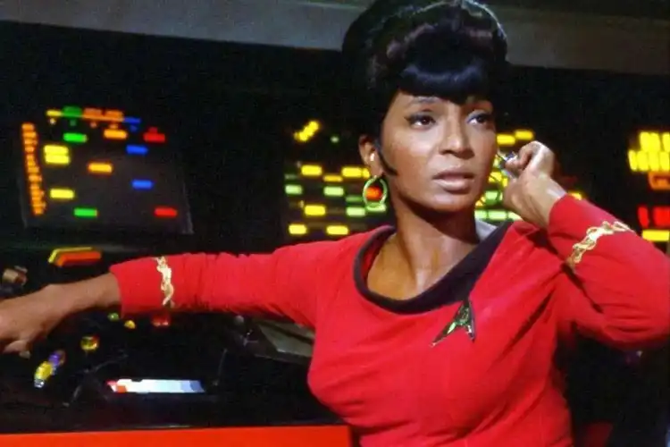 Nichelle Nichols as Uhura in Star Trek