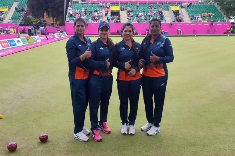 The Indian Lawn Bowls team