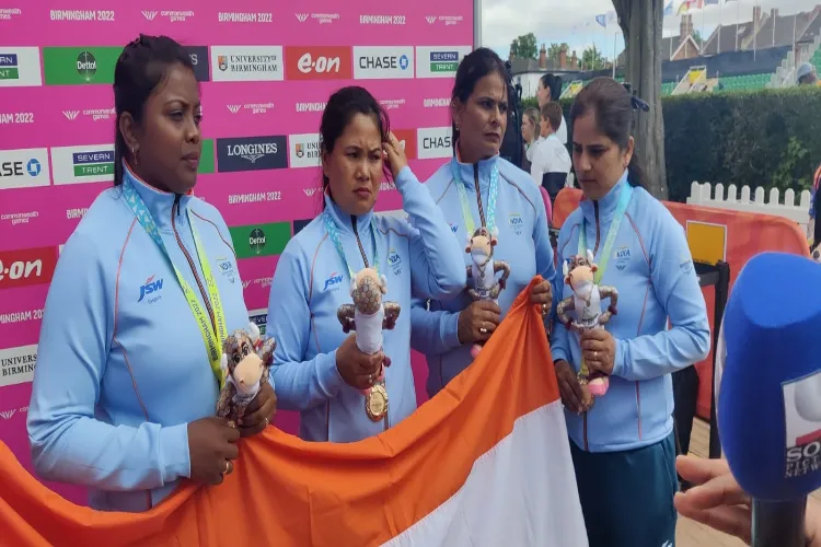 Indian women's fours team wins the gold medal in lawn bowls in CWG 2022