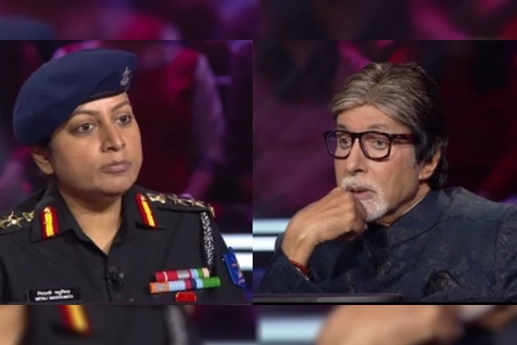 Colonel Mitali Madhumita with Amitabh Bachchan