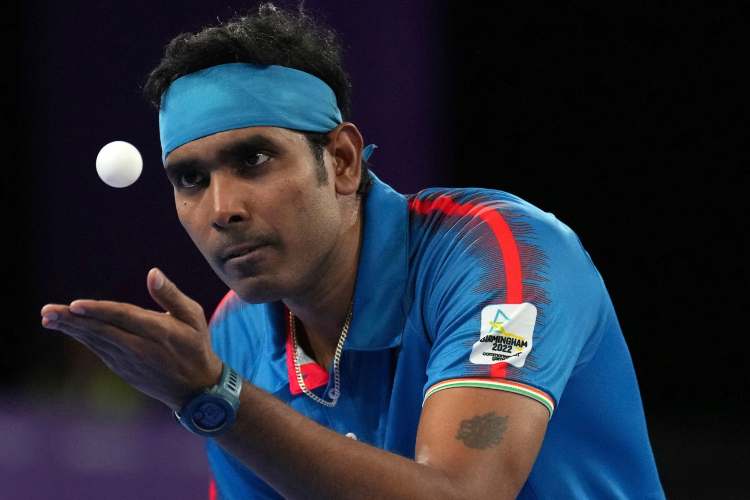 Achanta Sharath Kamal - winner of singles gold in TT at the CWG 2022