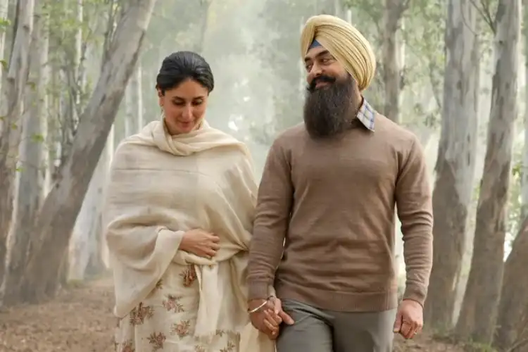 Actor Aamir Khan and Kareena Kapoor-Khan in a scene from the movie