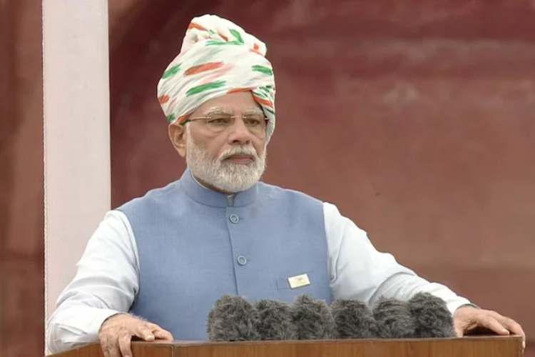 PM Narendra Modi did not use the teleprompter for his I-Day speech