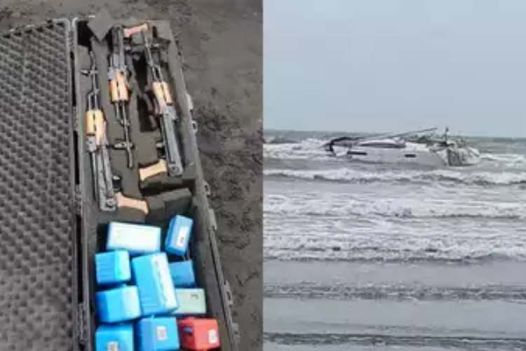 The suspicious speed-boat found in Raigad