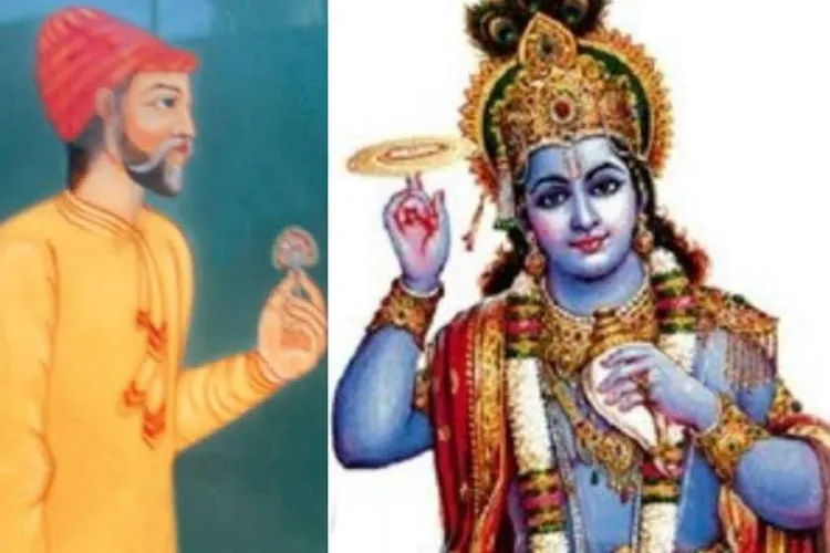 Emperor Akbar and L’ord Krishna