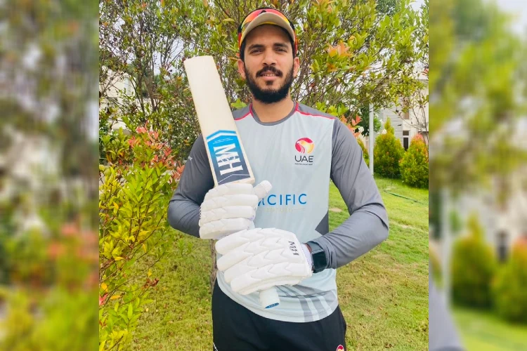Kerala's C P Rizwan is captain of the UAE team for Asia Cup (Twitter of C P Rizwan)