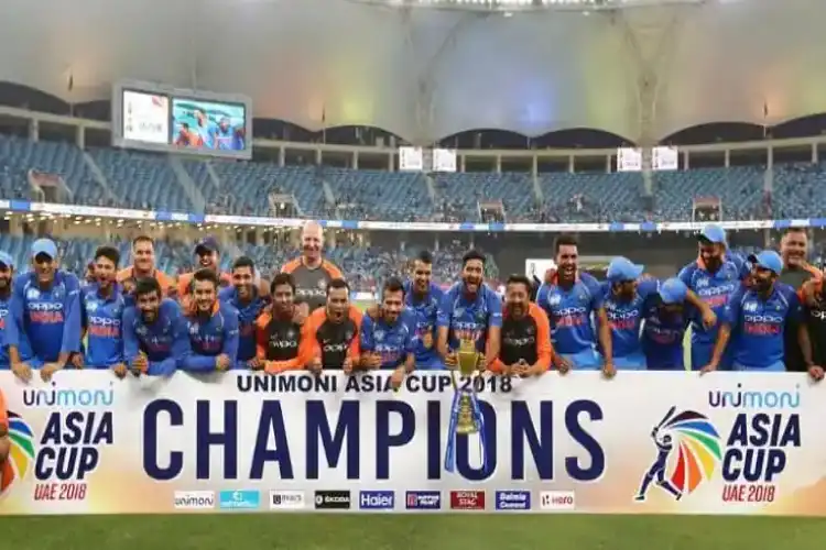 Indian Asia Cup winning team in 2018