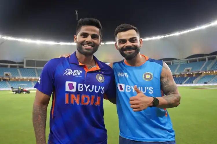 Virat Kohli, Suryakant Yadav (Image: Twitter of BCCI)