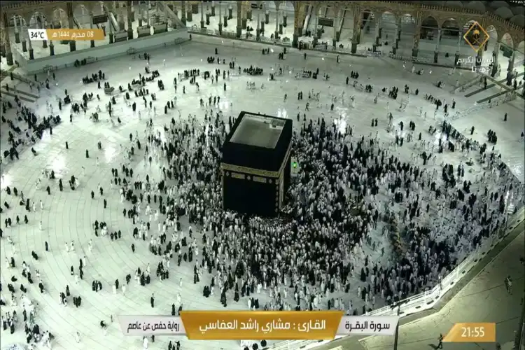 Muslims performing Haj in Mecca Saudi Arabia (Twitter: Ministry of Haj and Umrrah, Saudi Arabia)