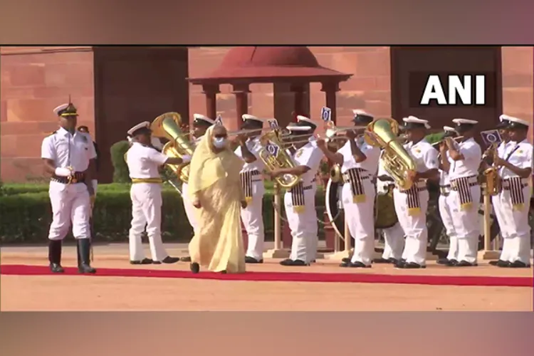 Sheikh Hasina at Rashtrapati Bhavan