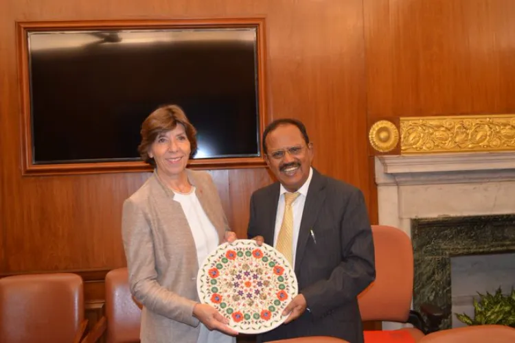 French Foreign Minister Catherina Colonna meets NSA Ajit Doval