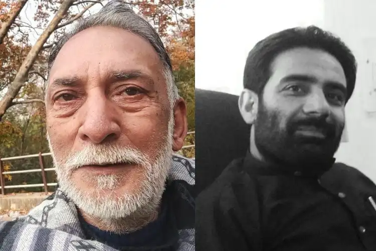 Kashmiri writers Faiyaz Dilbar and Dr Satish Vimal