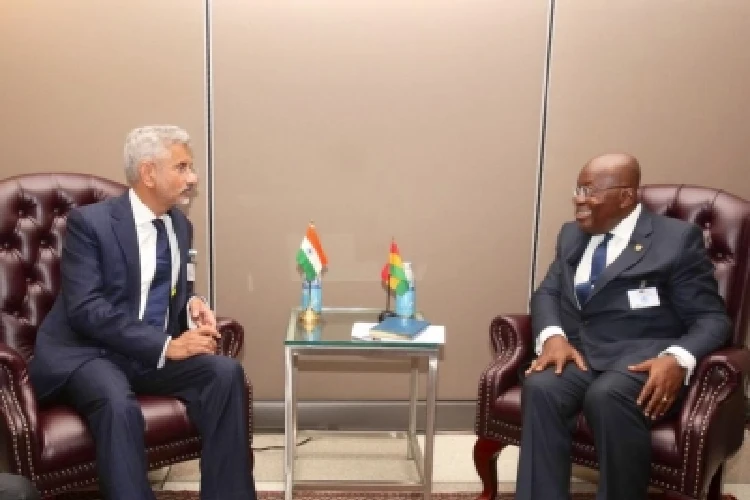 Jaishankar with President of Ghana Nana Akufo