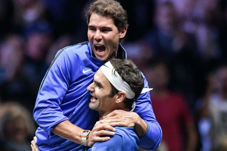 Rafael Nadal and Roger Federer