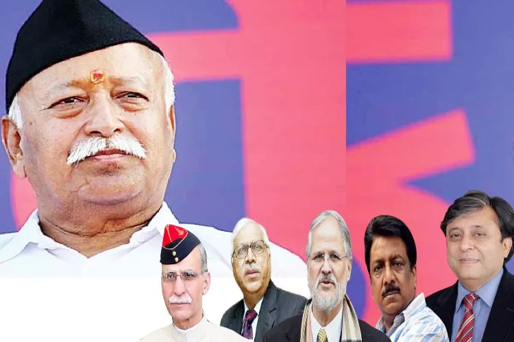 RSS chief Mohan Bhagwat and Muslim notables who met him