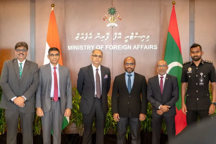 Foreign Secretary Kwatra and his Maldivian counterpart Latheef witnessed exchange of the US$100 mn Line of Credit Agreement
