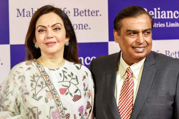 Nita and Mukesh Ambani