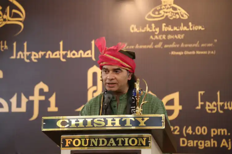 Bollywood singer Mohit Chauhan of the Rockstar fame speaking at the festival