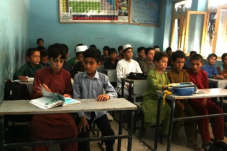 A classroom in Afghanistan