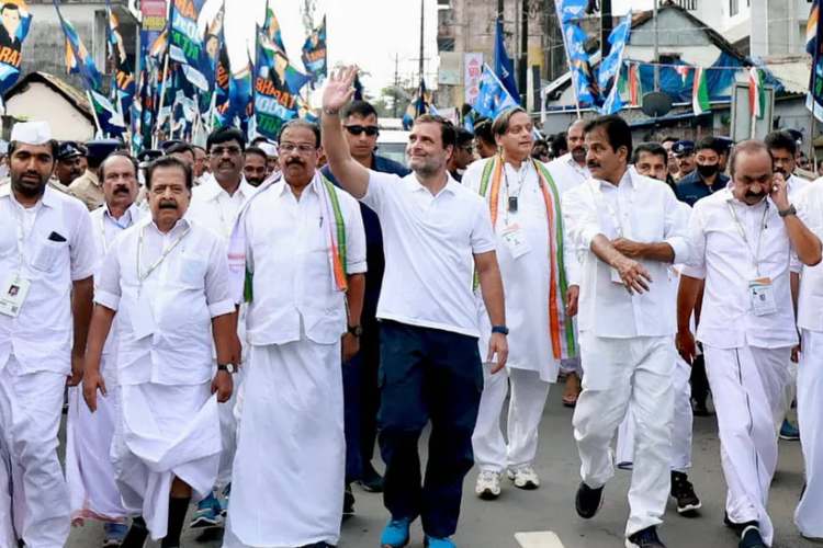 Rahul Gandhi during his 'Bharat Jodo' yatra