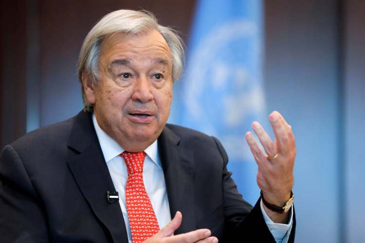 UN General Secretary Antonio Guterres