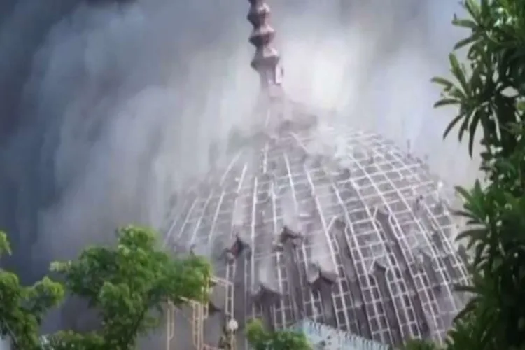 Giant dome of Jakarta Islamic Centre Grand Mosque