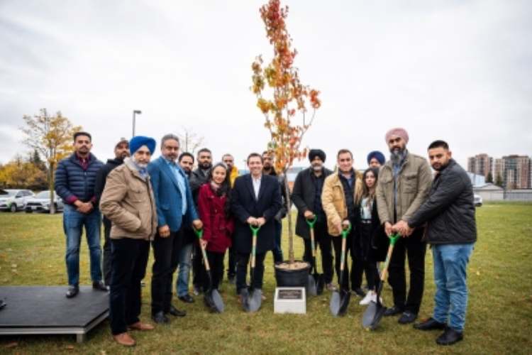 Canadian city of Brampton has planted a tree in memory of Sidhu Moosewala