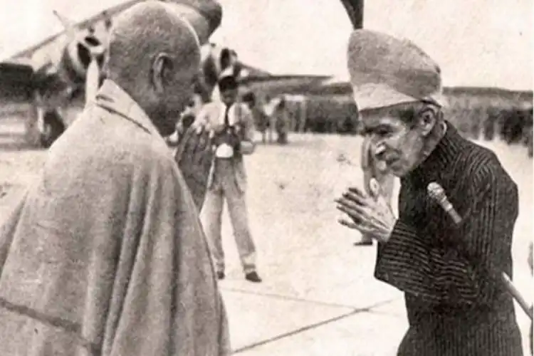 Sardar Patel with Nizam of Hyderabad