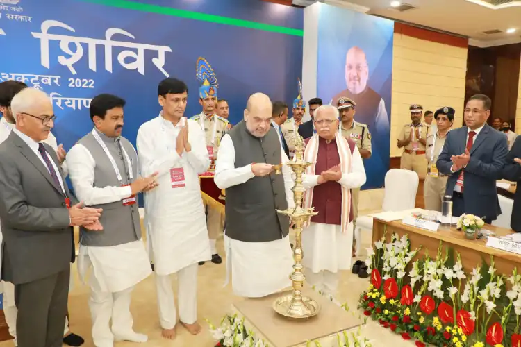 home Minister Amit Shah inaugurating Chintan Shivir of home ministers