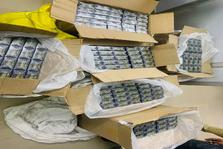 A representational image of smuggled cigarettes