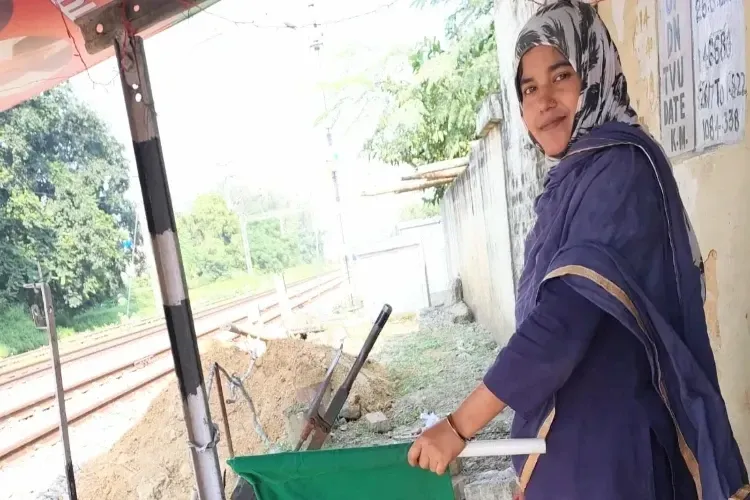 Mirza Salma Baig at her workplace