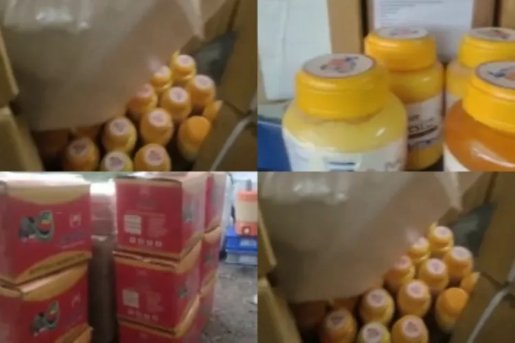 Duplicate ghee seized from a factory