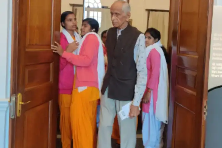 Dr P.S. Dabas with students of his Gurukul (Pics: Tripti Nath)