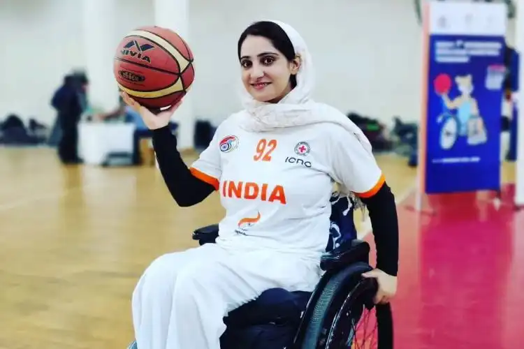 Indian wheelchair basketball team member Insha Bashir