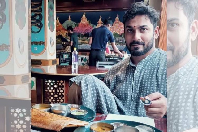 Sadaf Hussain savouring South Indian food (Courtesy: Instagram )