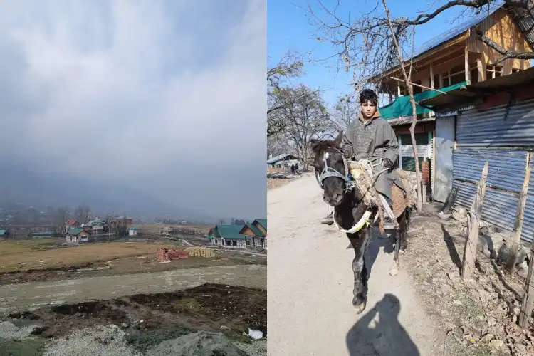 Sitaharan in winter, a local boy in the village (Pics by Ehsan Fazili)