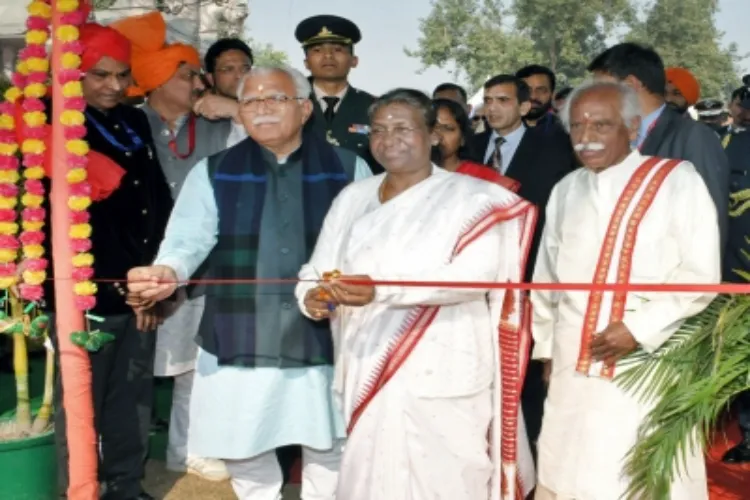 President Droupadi Murmu at the International Gita Mahotsav in Kuruskhetra