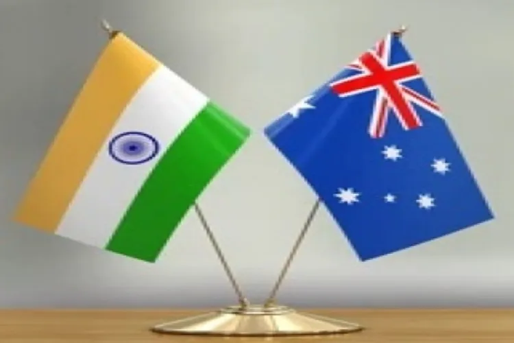 Flags of India and Australia