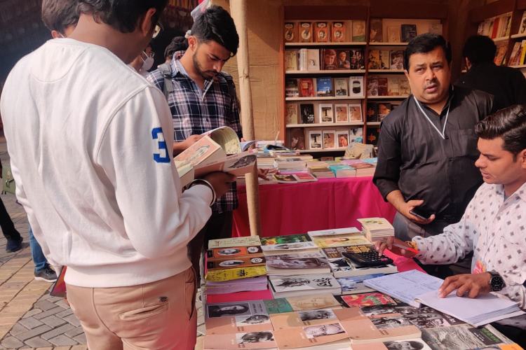 Exploring books at the Jashn-e-Rekhta 