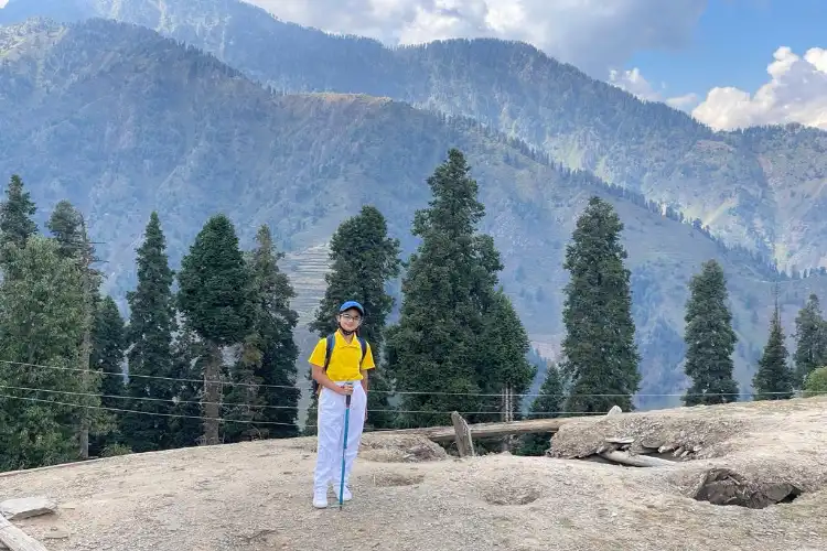 Zara Khan on the trekking expedition