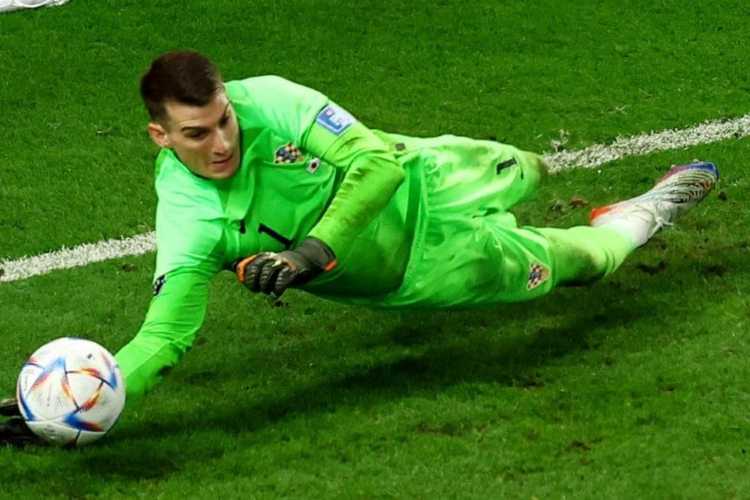 Croatian goalkeeper Livakovic saved three penalties in the shoot-out 
