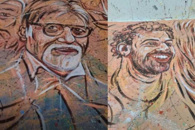 Amitabh Bachchan's portrait has made it to the world's largest canvas painting