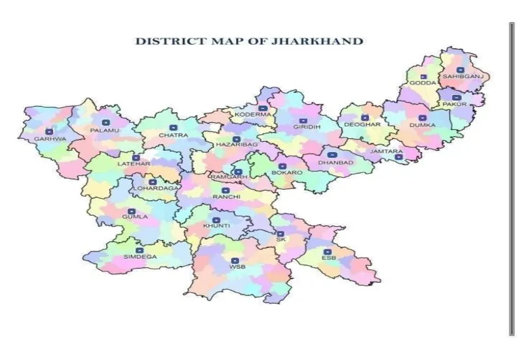 Map of Jharkhand